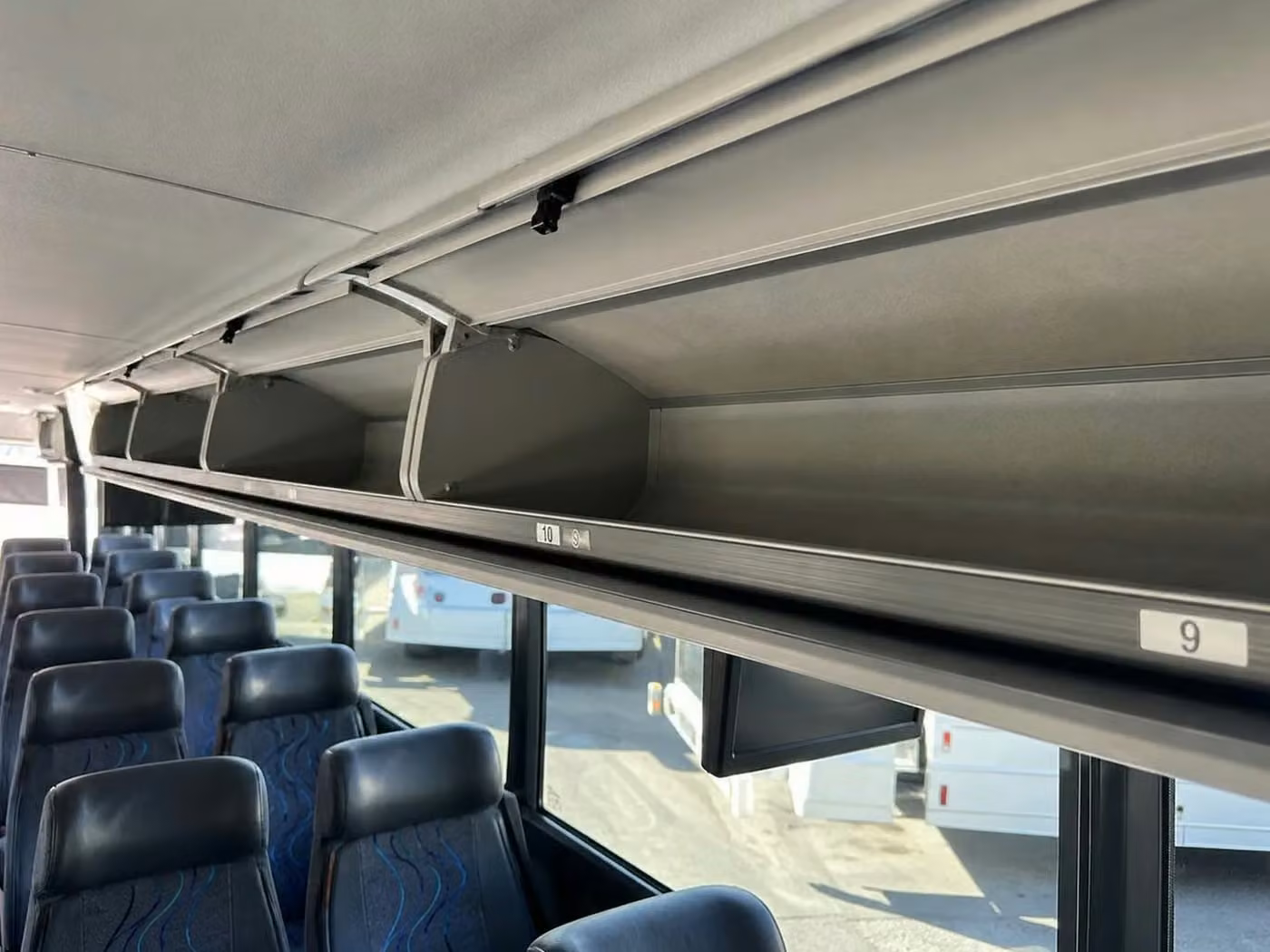 atascadero charter bus overhead storage